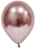 Воздушные шары розовое золото хром 12" 30см Balonevi Турция 1 шт