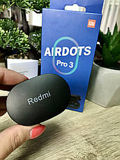Бездротові навушники TWS Xiaomi Redmi AirDots Pro 3 матові чорні, фото 3