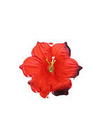 Искусственные Пресс цветы с тычинкой Лилия, атласный шёлк микс, 120мм