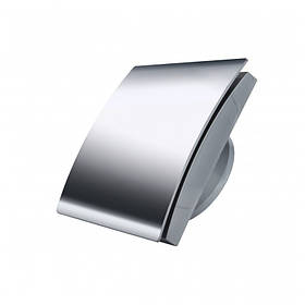 Дизайнерський вентилятор 90м.куб. Mmotors MMP 100 у ванну ультратонкий хром пластик