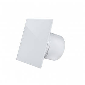 Дизайнерський вентилятор 105м.куб. Mmotors MMP 100 у ванну скло білий глянець