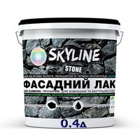 Фасадний лак акриловий для каменю мокрий ефект Stone SkyLine глянцевий, 0.4 л