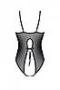 Боді еротичне з ажурним декором і відкритим кроком Passion Ursula Body black XXL/XXXL, фото 5