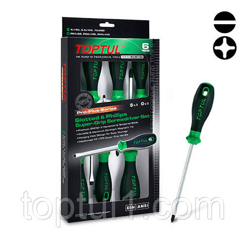 Набір професійних викруток 6 од. PRO-PLUS SERIES TOPTUL GFE-0601