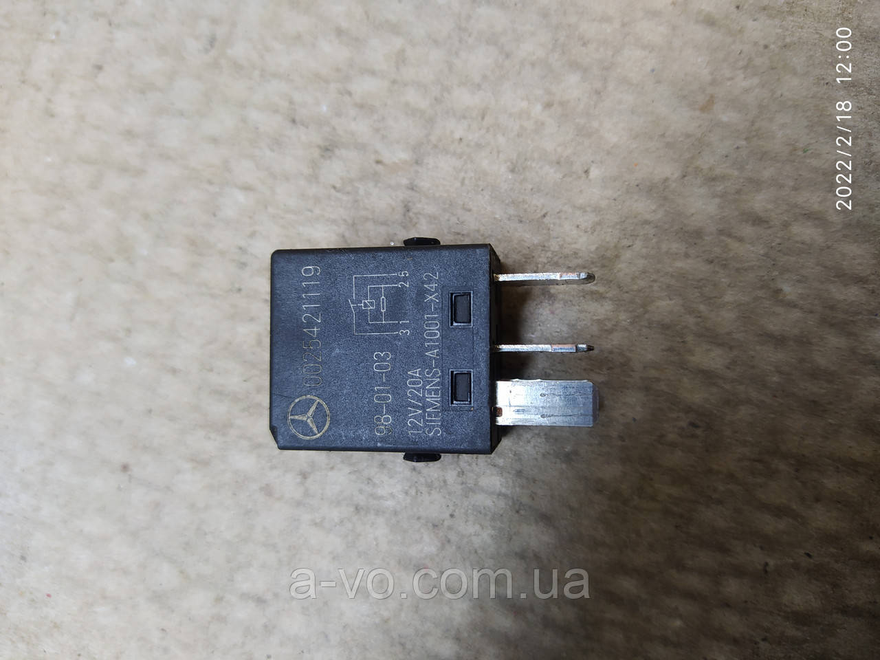Реле топливного насоса Mercedes A140 A169 0025421119 (ID#1587609858 ...