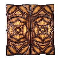 Нарды деревянные, с резьбой под стеклом: удивительный подарок, 50×23×10 см, арт.192351