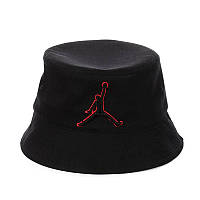 Чорна панама з вишивкою "Jordan"