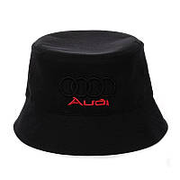 Чорна панама з вишивкою "AUDI"