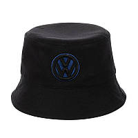 Чорна панама з вишивкою "Volkswagen"