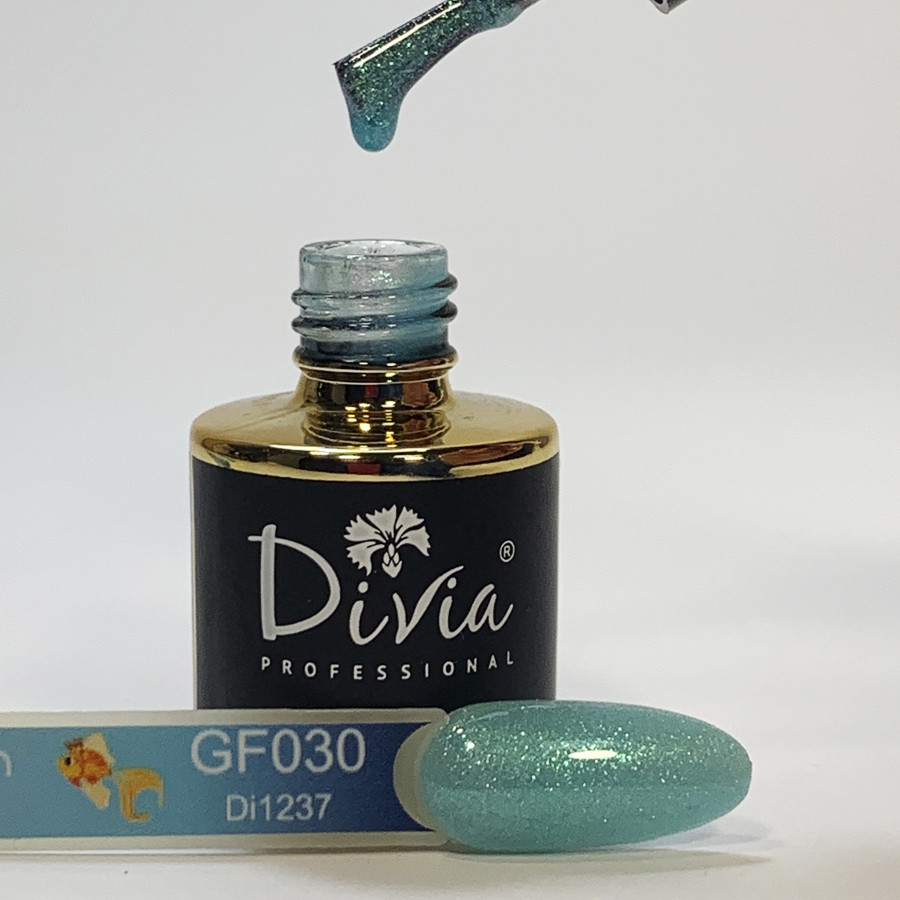 Divia гель лак з Чеммером Golden Fish/Золота Рібка Di1237 [GF030], 8 мл