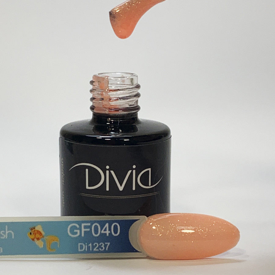 Divia гель лак з Чеммером Golden Fish/Золота Рібка Di1237 [GF040], 8 мл