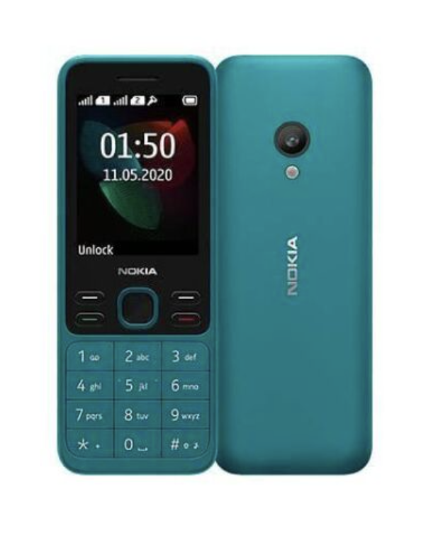 Корпус Nokia 150 2020 Dual Sim, зелений, Cyan, без середньої частини, фото 1