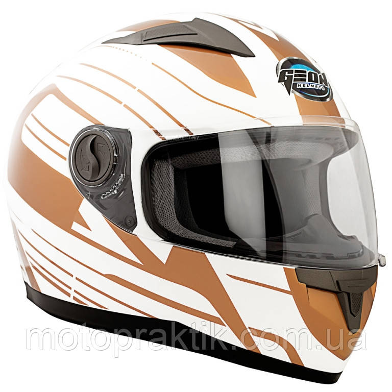 GEON FF968 Impulse White-Gold - XS, Мотошолом інтеграл