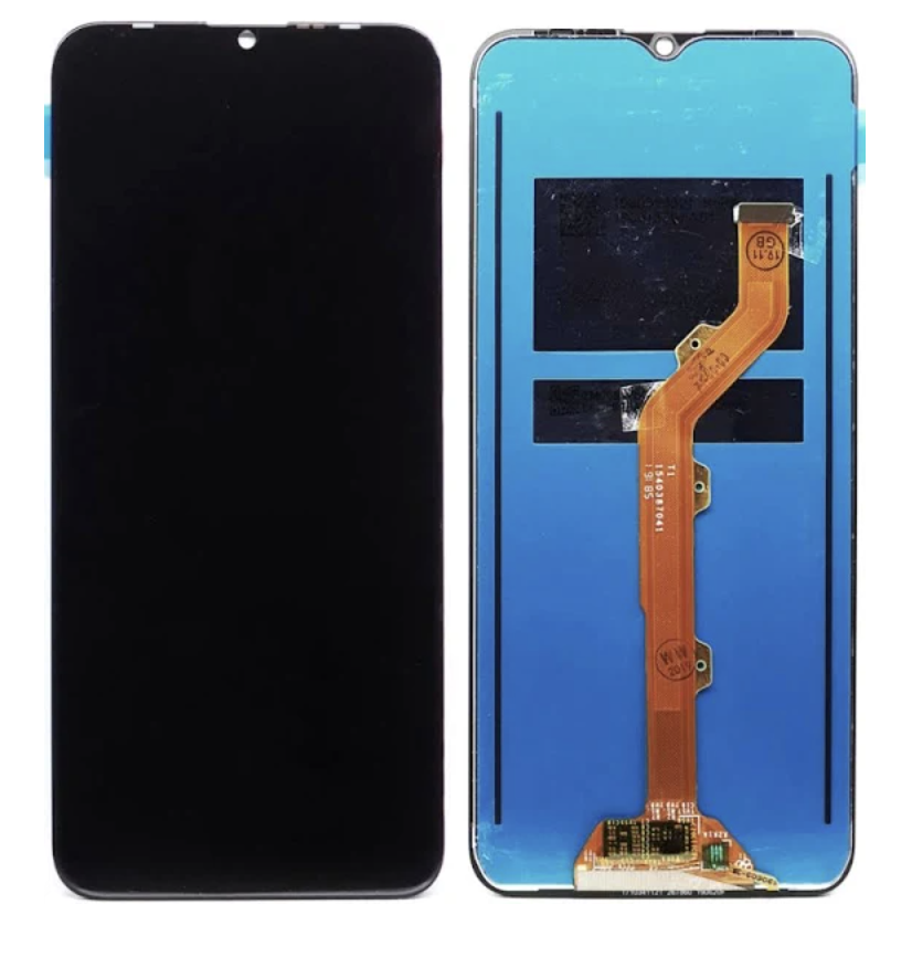 Дисплей (екран) для Tecno Camon 12 CC7, Spark 4 KC2 + тачскрин (чорний)