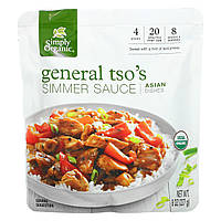 Simply Organic, Соус General Tso's Simmer, азиатские блюда, 8 унций (227 г) - Оригинал