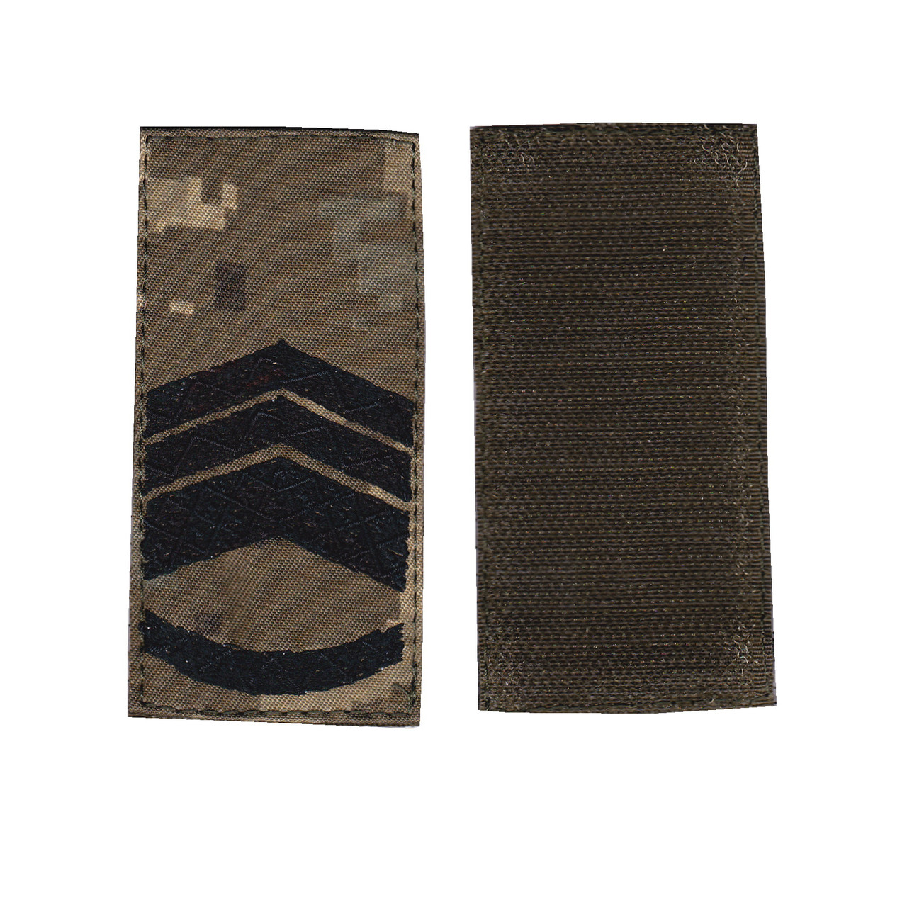 Погон старший майстер-сержант військовий / армійський шеврон ЗСУ, чорний колір на пікселі. 10 см * 5 см, фото 1