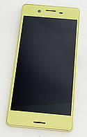 Дисплей (экран) для Sony F5121 Xperia X/F5122/F8131/F8132 + тачскрин, золотистый, с передней панелью