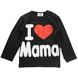 Реглан «I Love Mama» (чорний) розмір 80