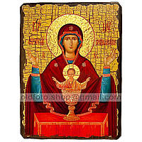 Неупиваемая Чаша Икона Пресвятой Богородицы ,икона на дереве 170х230 мм