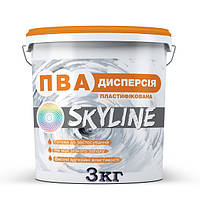 Дисперсия ПВА готовая к применению пластифицированная SkyLine, 3.0 кг