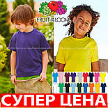 Дитяча футболка базова унісекс Valueweight Fruit of the Loom, 100% бавовна, фото 7