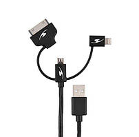Кабель USB Bluestork bs-usb/3in1 (Lightning + 30 pin + microUSB) для iPod, iPhone, iPad