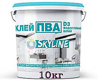 Клей ПВА универсальный повышенной водостойкости D3 и прочности SkyLine, 10.0 кг