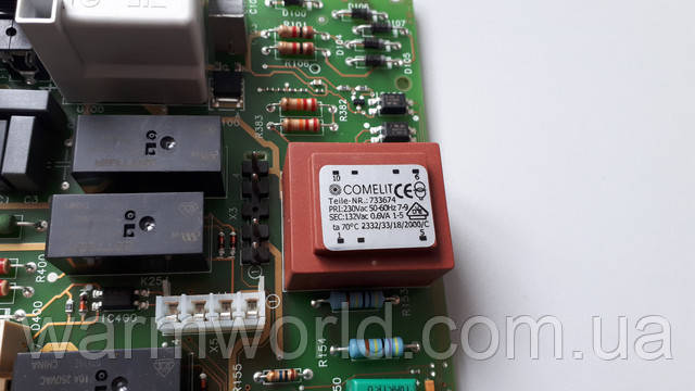 COMELIT Teile-NR.:733674 PRI:230Vac 50-60Hz 7-9 SEC:132Vac 0.6VA 1-5 ta 70°C 2332/33/18/2000/C