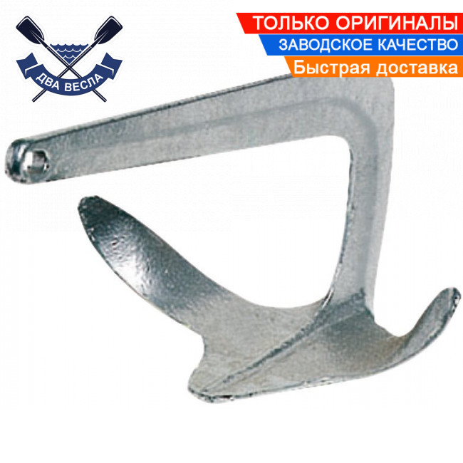 Річковий якір плуг трилисник Trefoil Bruce 5 кг рибальський якір Брюса Плуг д/м'якого грунту гаряче цинкування