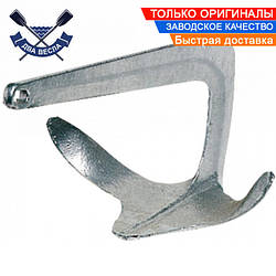 Річковий якір плуг трилисник Trefoil Bruce 2 кг рибальський якір Брюса Плуг д/м'якого грунту Osculati 01.110.02