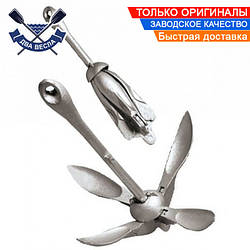 Складаний якір кішка 2,5 кг четырехлепестковый якір для надувного човна в будь-грунт Osculati 01.139.25 Італія