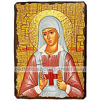 Икона Аполлинария Святая Преподобная ,икона на дереве 170х230 мм