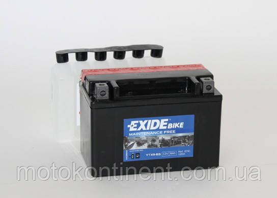 Акумулятор для мотоцикла гелевий EXIDE ETX9-BS=YTX9-BS 8Ah 150x87x105