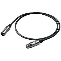 PROEL BULK250LU3 Готовый микрофонный кабель XLR-XLR, 3 м