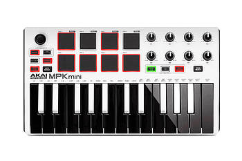 AKAI MPK MINI MK3 White MIDI клавіатура USB, 25 клавіш