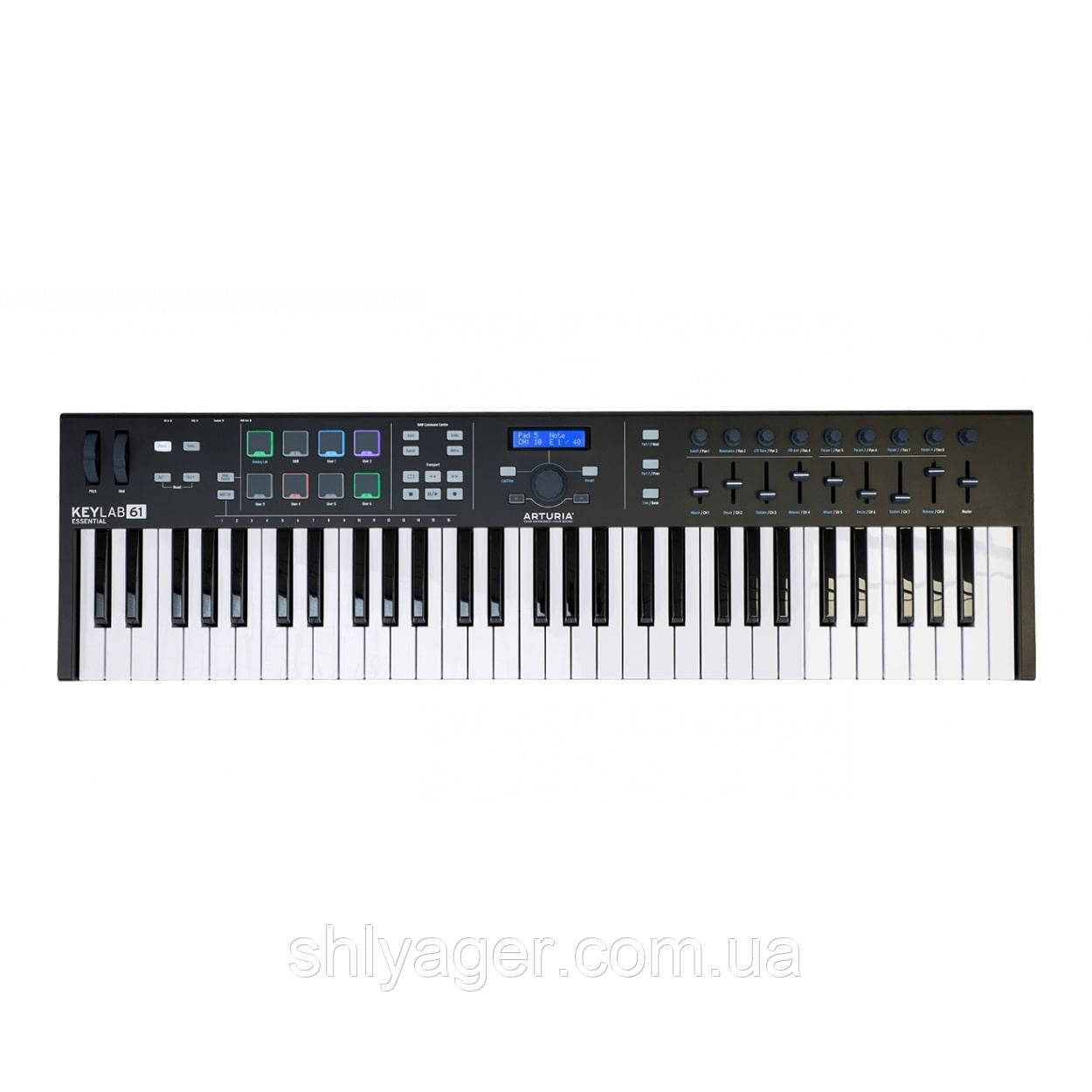 ARTURIA KeyLab Essential 61 (Black) MIDI клавиатура 61 дин. клавиша - фото 1 - id-p1587863276