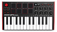 AKAI MPK MINI MK3 Black-Red MIDI клавиатура USB 25 клавиш