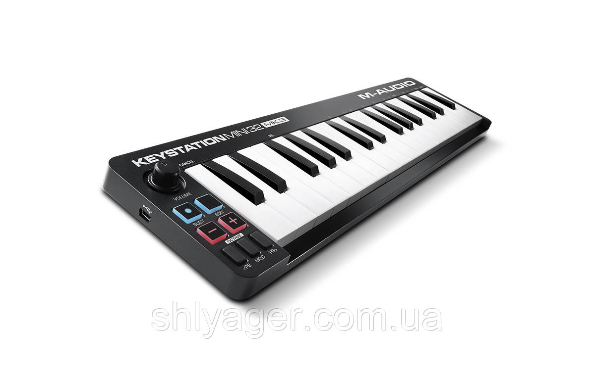 M-AUDIO KEYSTATION MINI 32 MK3 MIDI клавиатура 32 мини клавиши - фото 2 - id-p1587863288