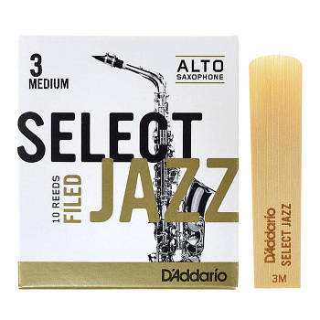 D'ADDARIO RSF10ASX3M Тростина для альт саксофона Select Jazz 3 Medium