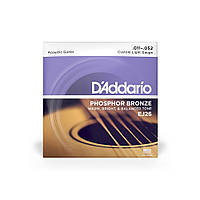 D'ADDARIO EJ26 Phosphor Bronze Струны для акустической гитары.011-.052