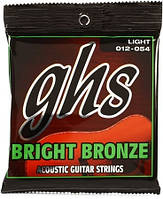 GHS BB30L BRIGHT BRONZE Струни для акустичної гітари бронза, 12-54