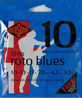 ROTOSOUND RH10 Струны для электрогитары Light Top Heavy Bottom.010-.052