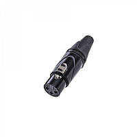 MAXIMUM ACOUSTICS XLR3FV.BL Кабельный разъем XLR мама