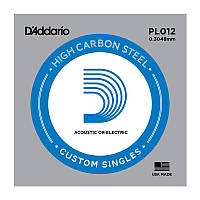 D'ADDARIO PL012 Струна для электро или акустической гитары.012