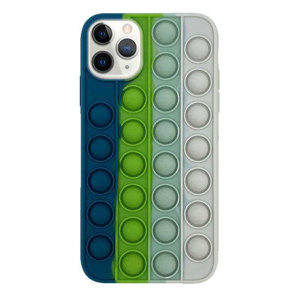 Apple iPhone 12 Pro Max Чохол-накладка MiaMI Antistress #3 Green/White