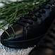 Чорні кросівки з натуральної шкіри Ikos 388, фото 4