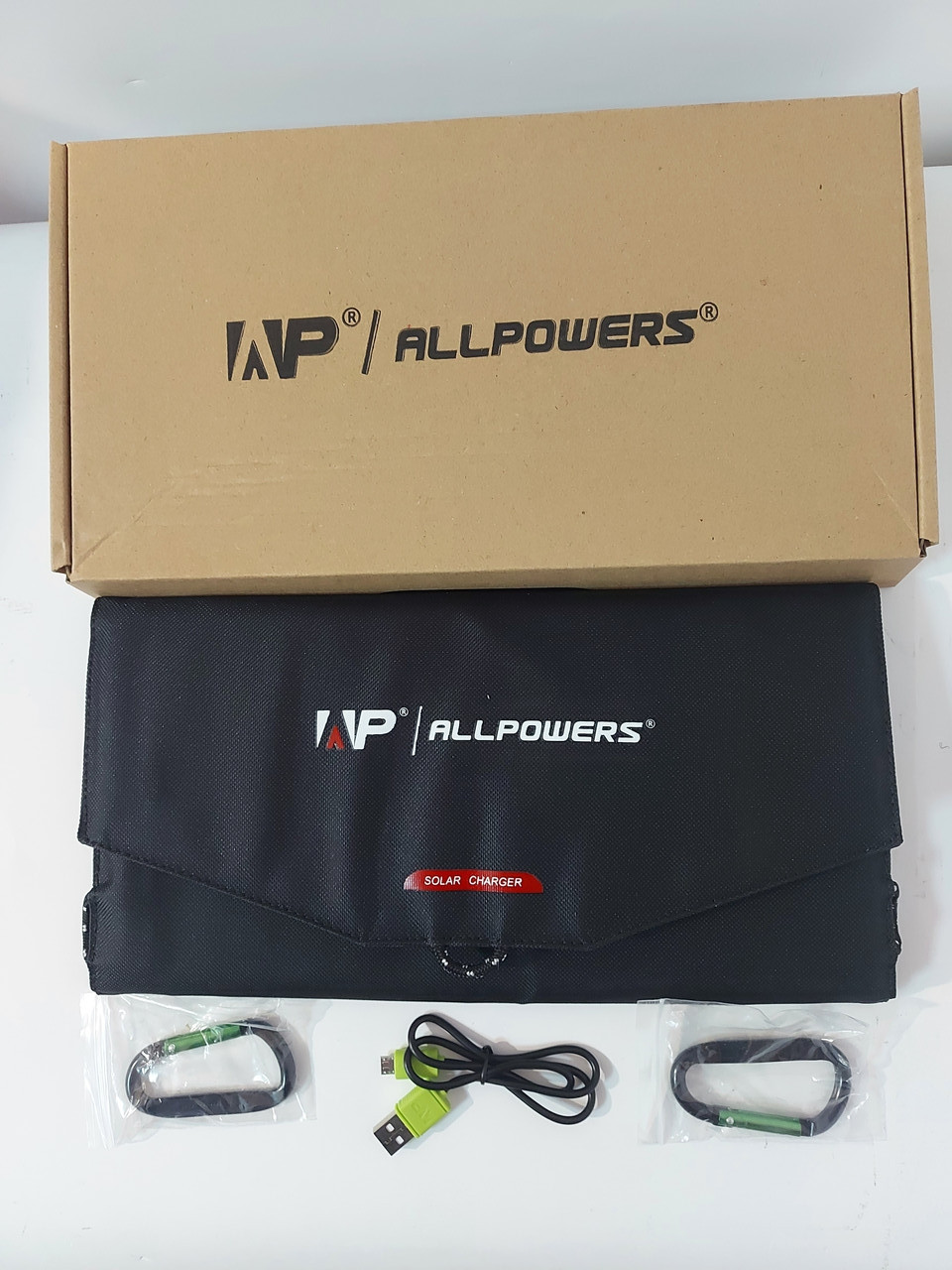 Зарядное устройство на солнечных панелях для смартфонов ALLPOWERS 5V 21W 2 USB, солнечная панель - фото 6 - id-p1587999345