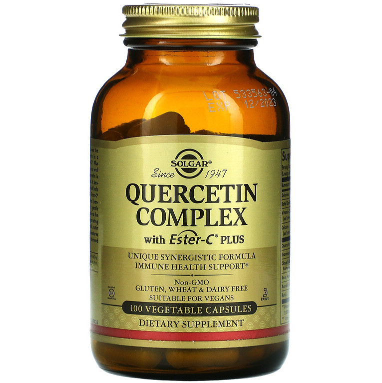 SOLGAR "Quercetin Complex with Ester-C Plus" с витамином С (100 капсул ...