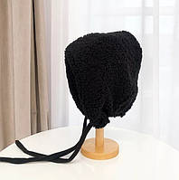 Женская шапка-капюшон на завязках Черная WUKE One size