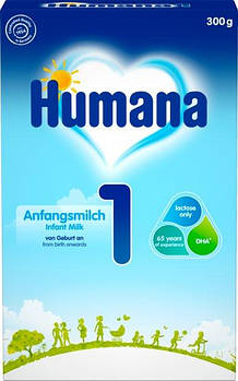 Суха молочна суміш Humana 1 з пребіотиками, LC PUFA та нуклеотидами, 300 г